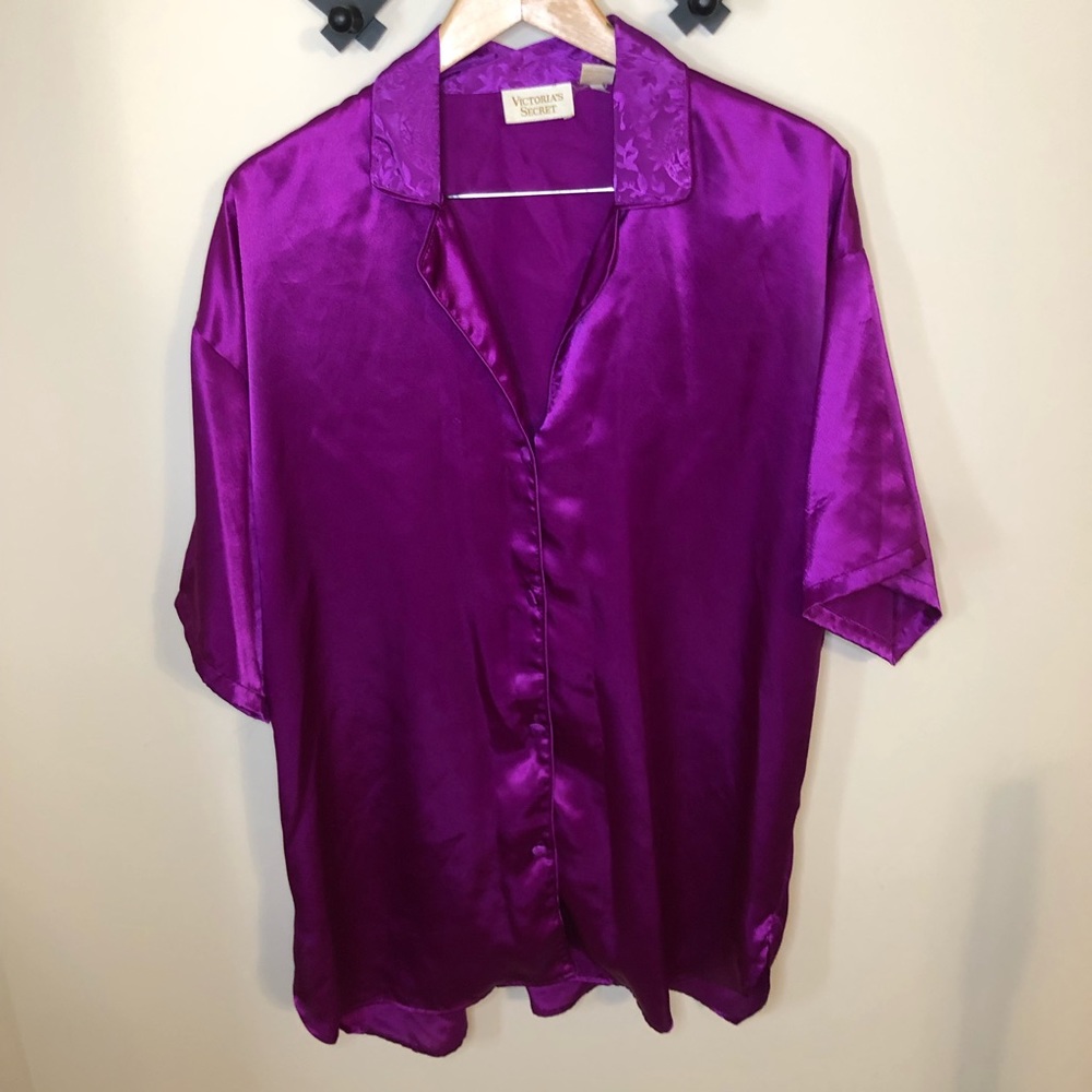 Vintage Gold Tag Victoria’s Secret Purple Night Shirt